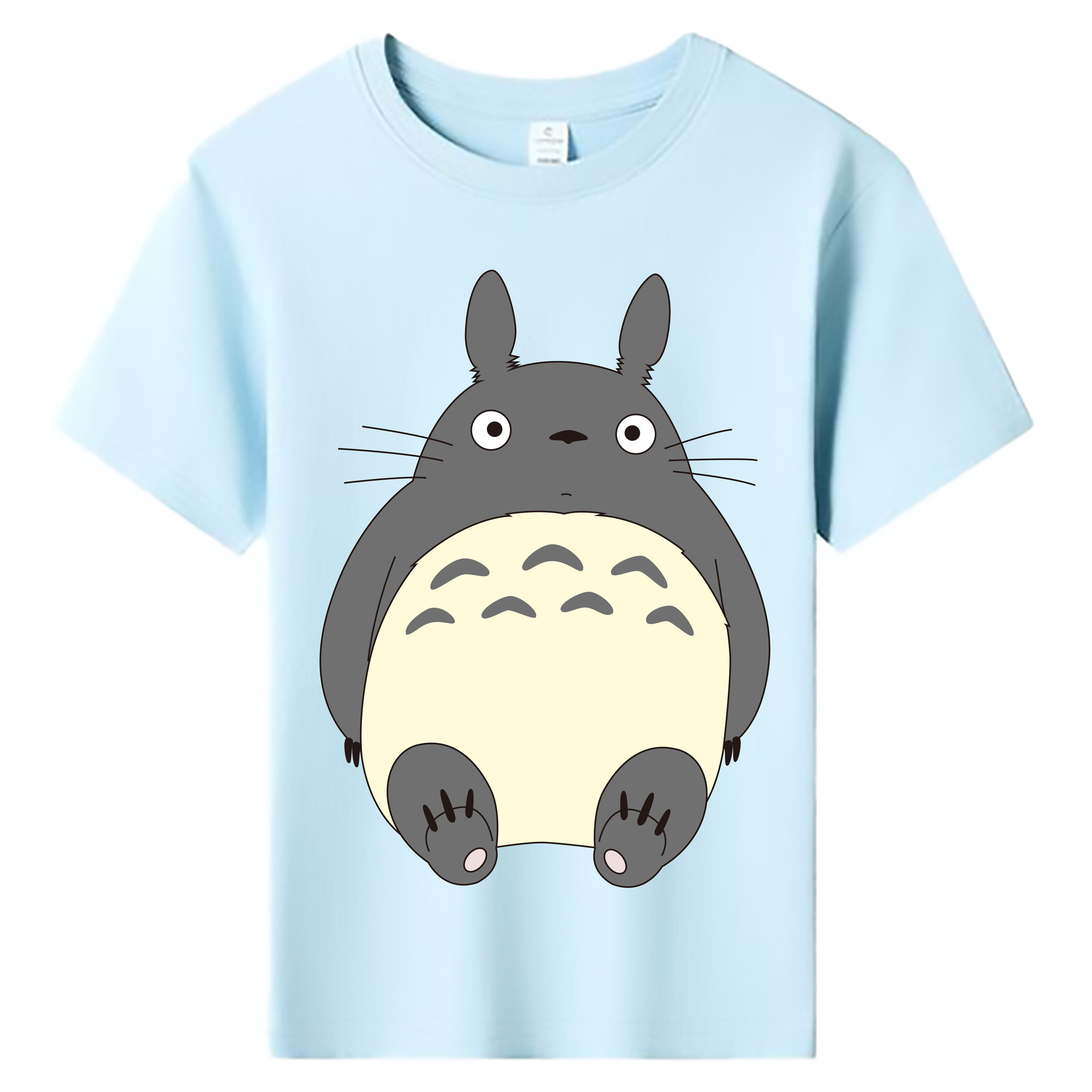 （画像用） となりのトトロ 草壁メイ 草壁サツキ My Neighbor Totoro Satsuki Kusakabe Mei Kusakabe 綿100％キッズTシャツ（フロントプリント）